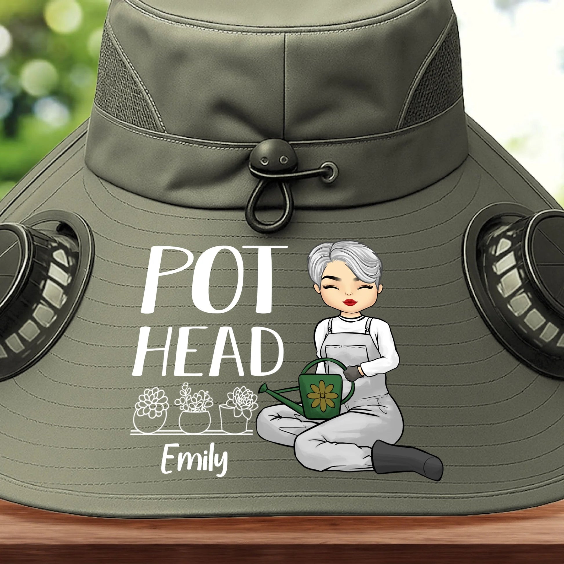 Custom Solar Fan Hat