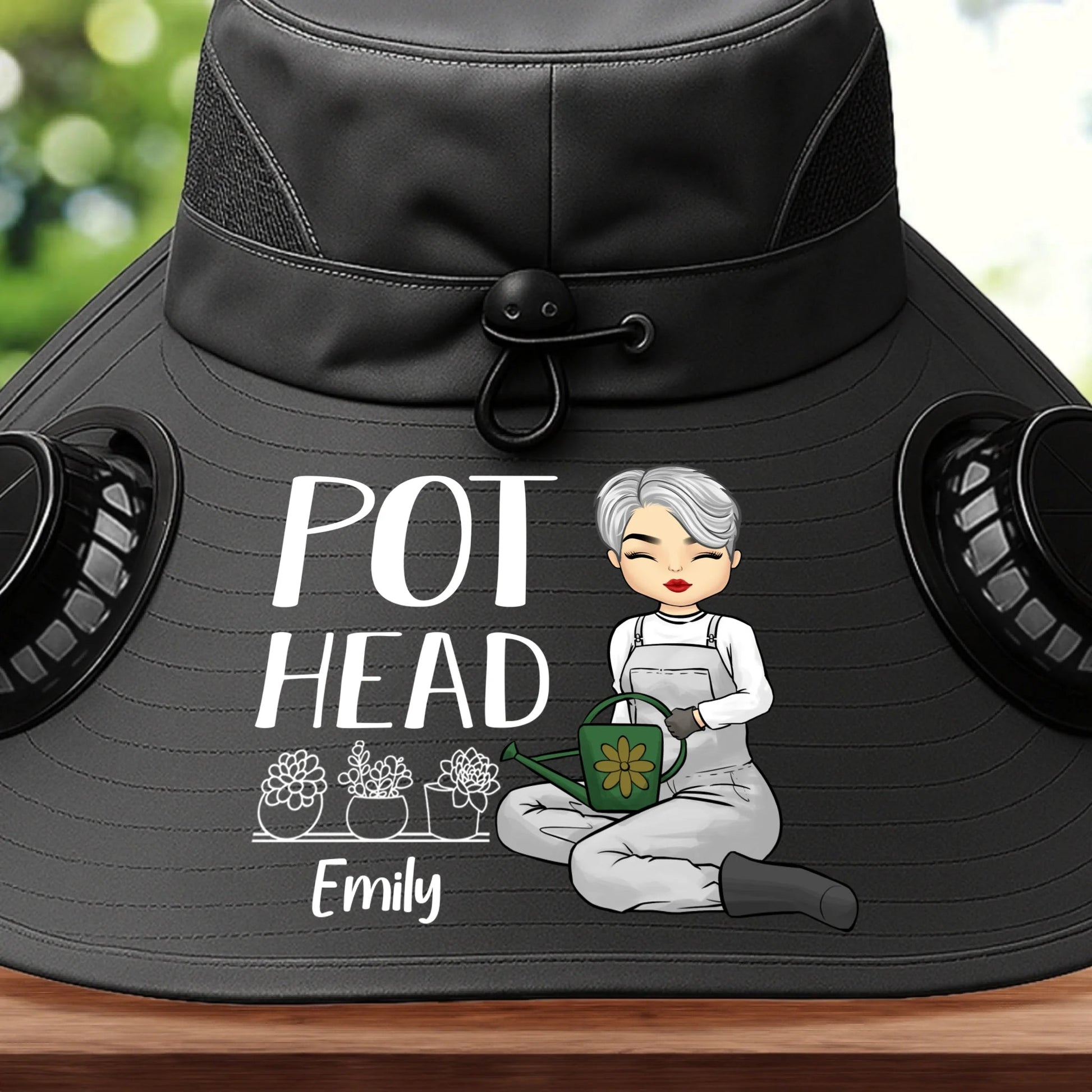 Custom Solar Fan Hat