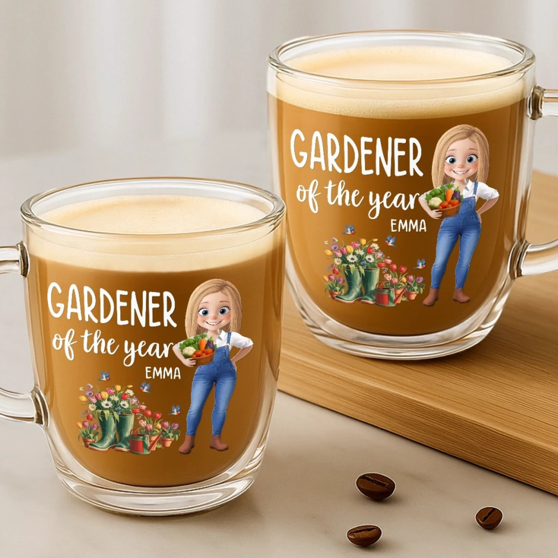 Custom Double Wall Glass Mug