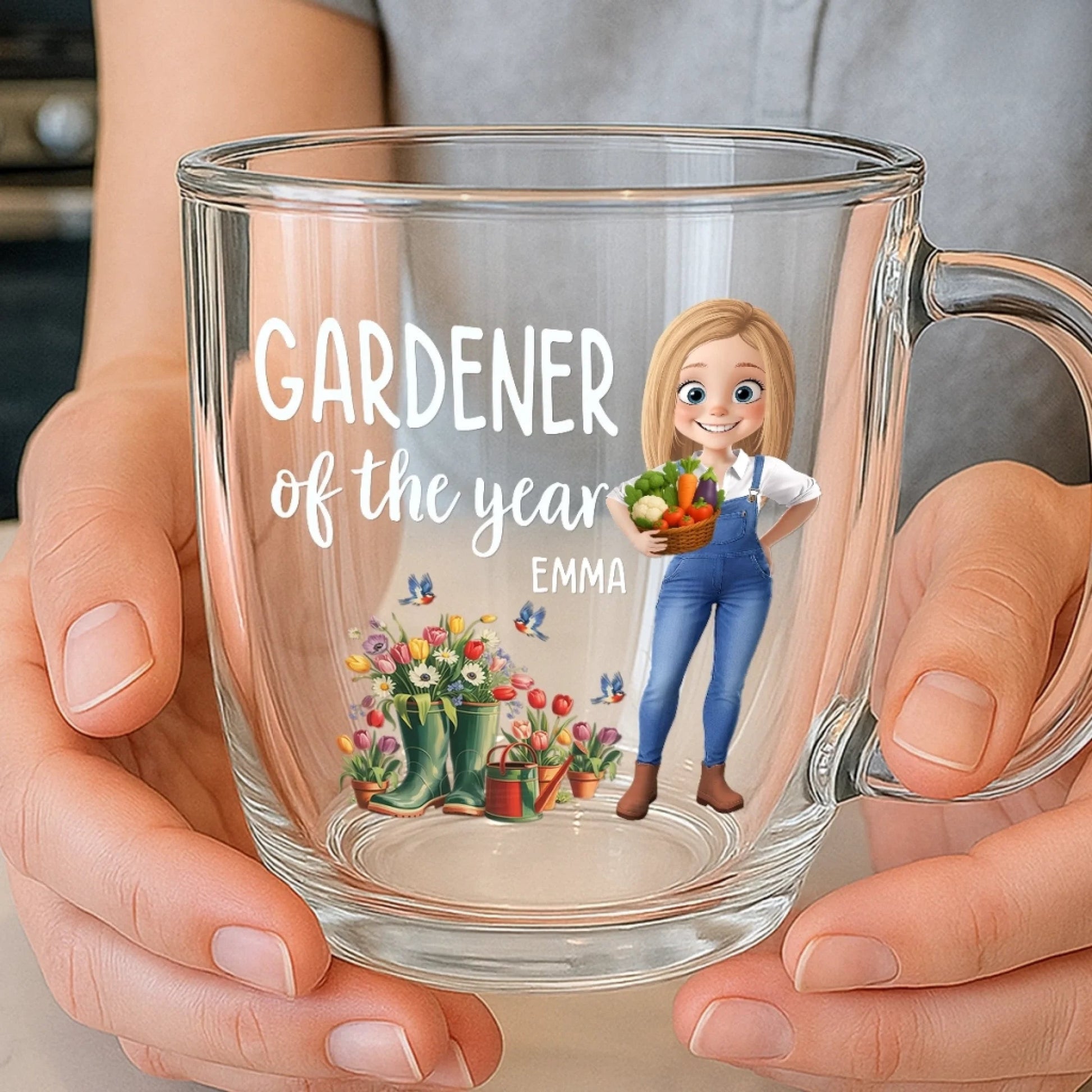 Custom Double Wall Glass Mug