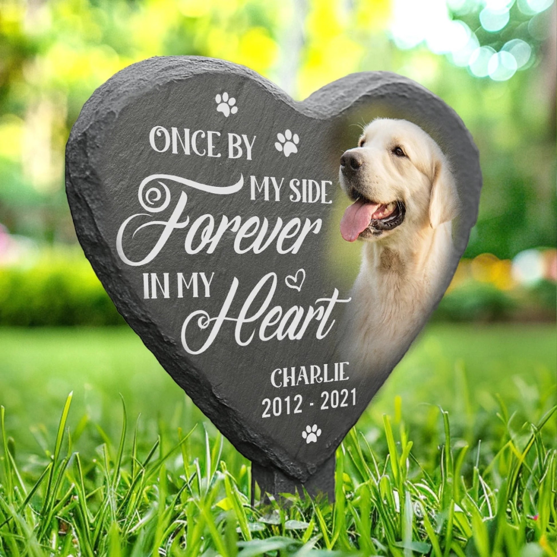 Custom Photo Slate Garden Stake