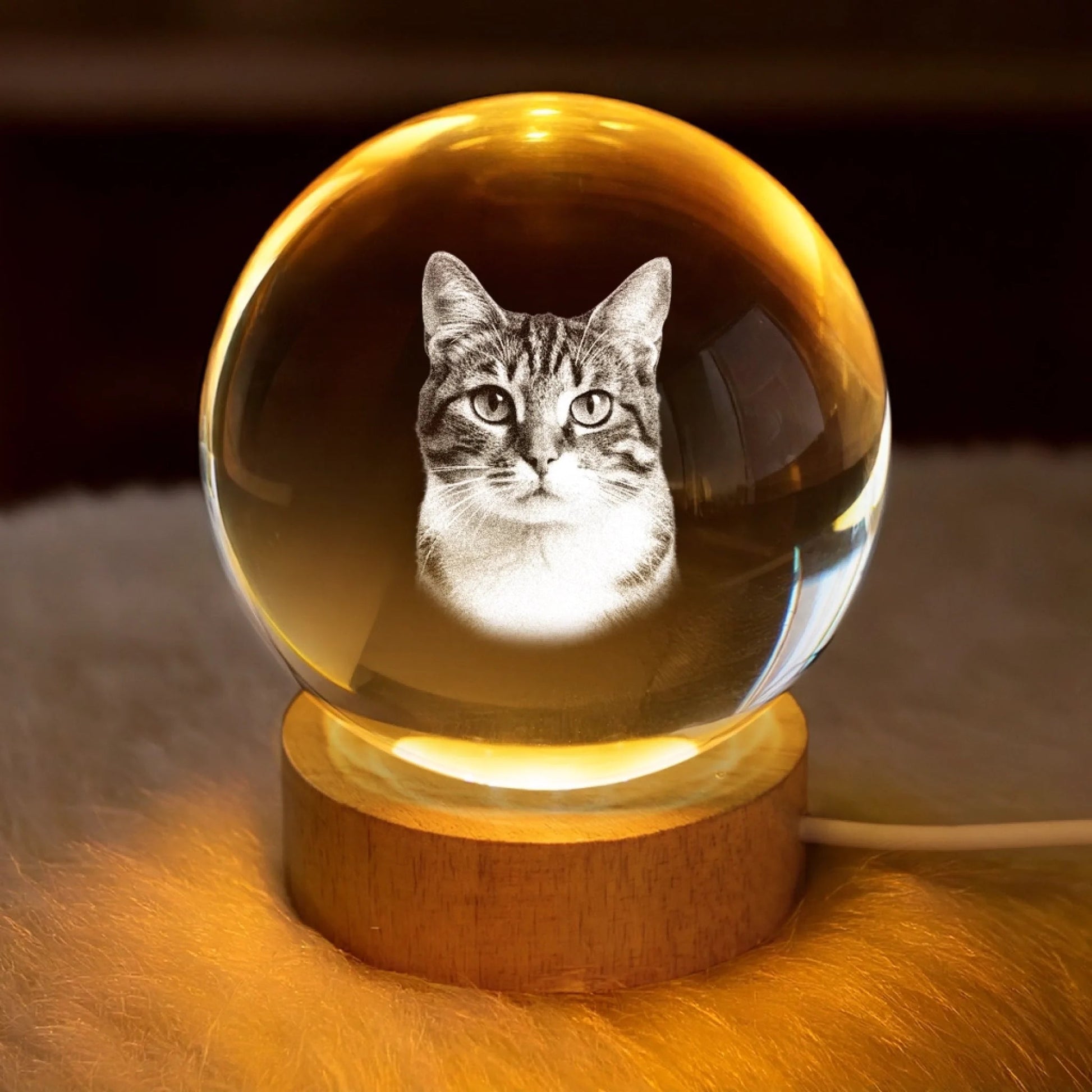 Custom Photo Crystal Globe Lamp