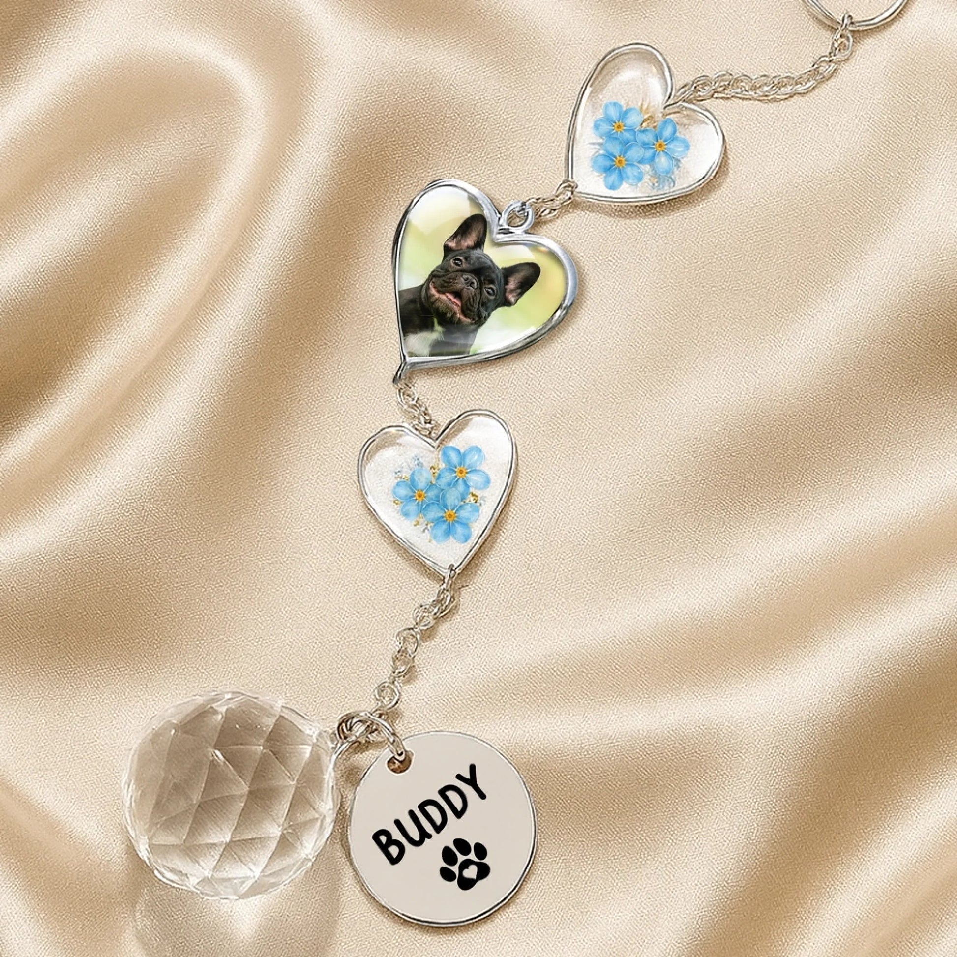 Custom Photo Memorial Crystal Suncatcher