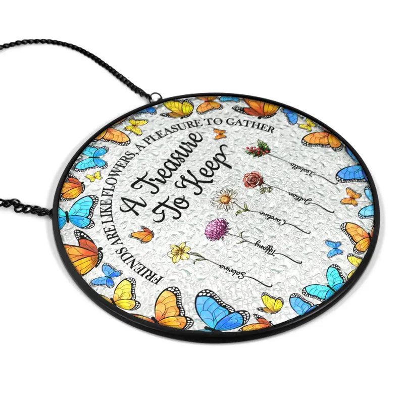 Personalized Stained Glass Window Hanging Suncatcher