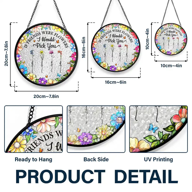 Personalized Stained Glass Window Hanging Suncatcher