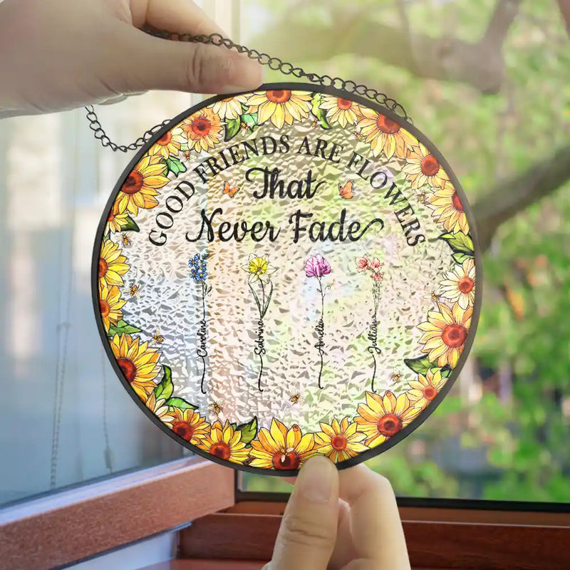 Personalized Stained Glass Window Hanging Suncatcher