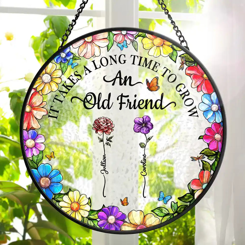 Personalized Stained Glass Window Hanging Suncatcher