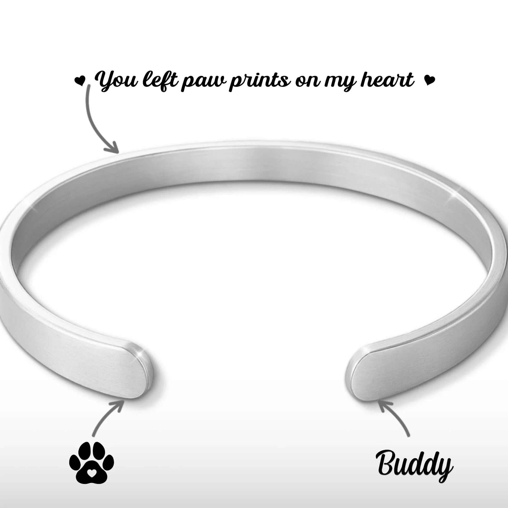 Custom Engraved Stainless Steel Cuff Bracelet
