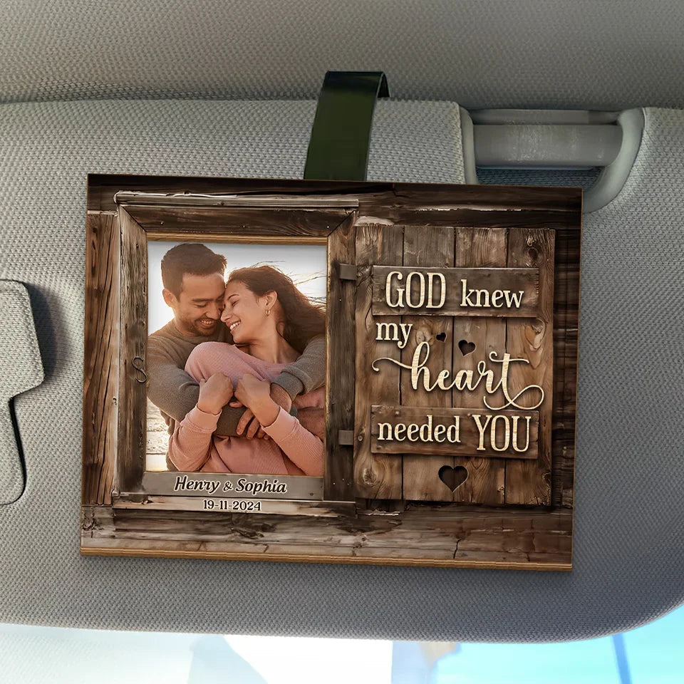 Couple Personalized Custom Car Visor Clip