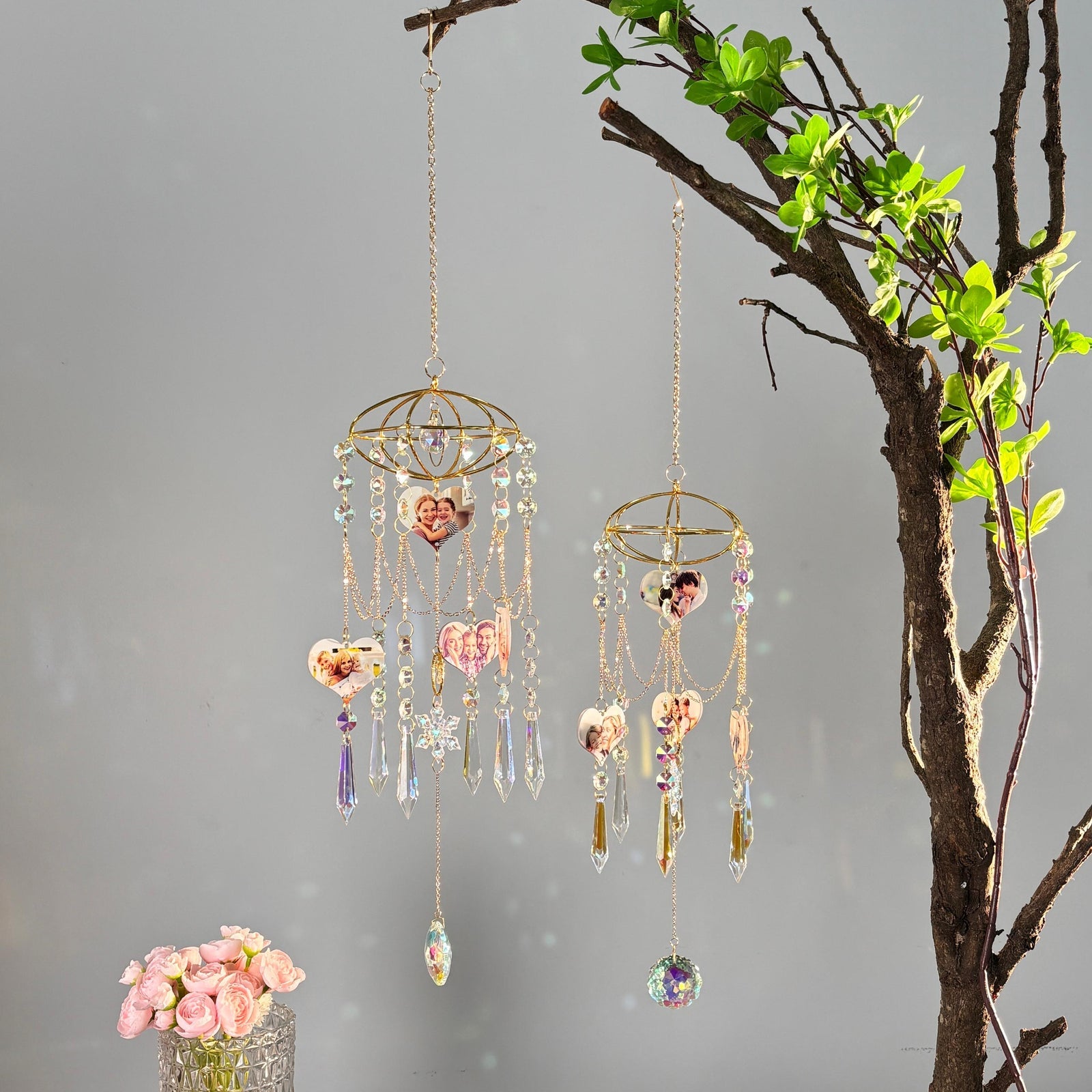 Engraved Acrylic Sun Catcher Wind Chime