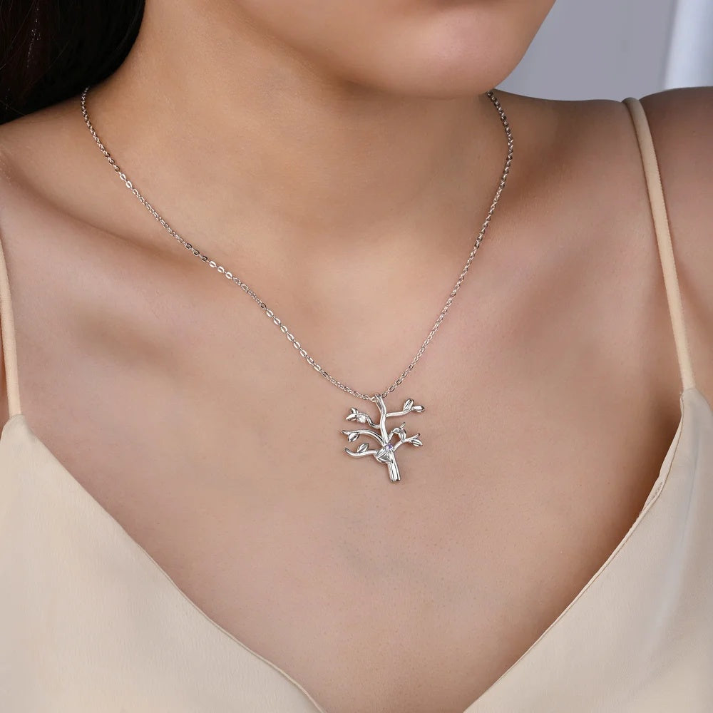 Personalized Family Tree 2-10 Birthstones Necklace Dainty Jewelry Birthday Anniversary Gift For Women