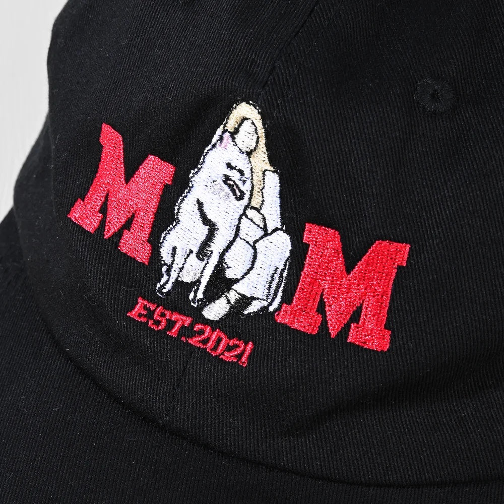 Personalized Embroidered Dog Cat Mom Dad Photo Baseball Cap