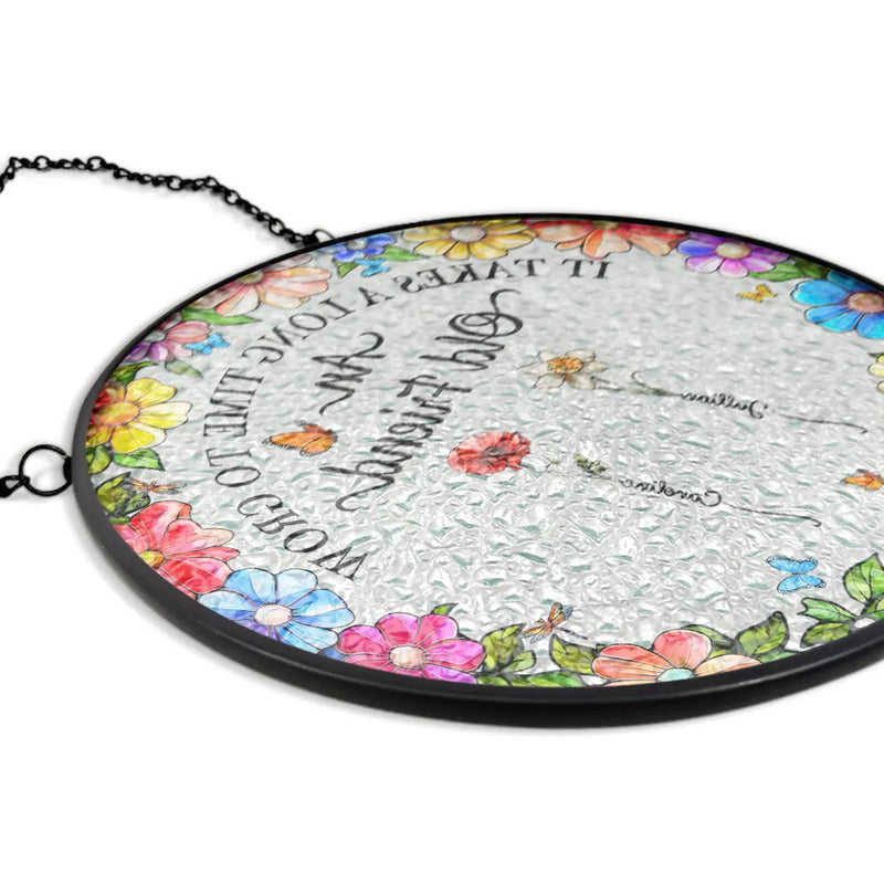Personalized Stained Glass Window Hanging Suncatcher