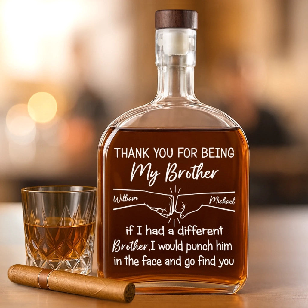 Family Personalized Custom Whiskey Bottle