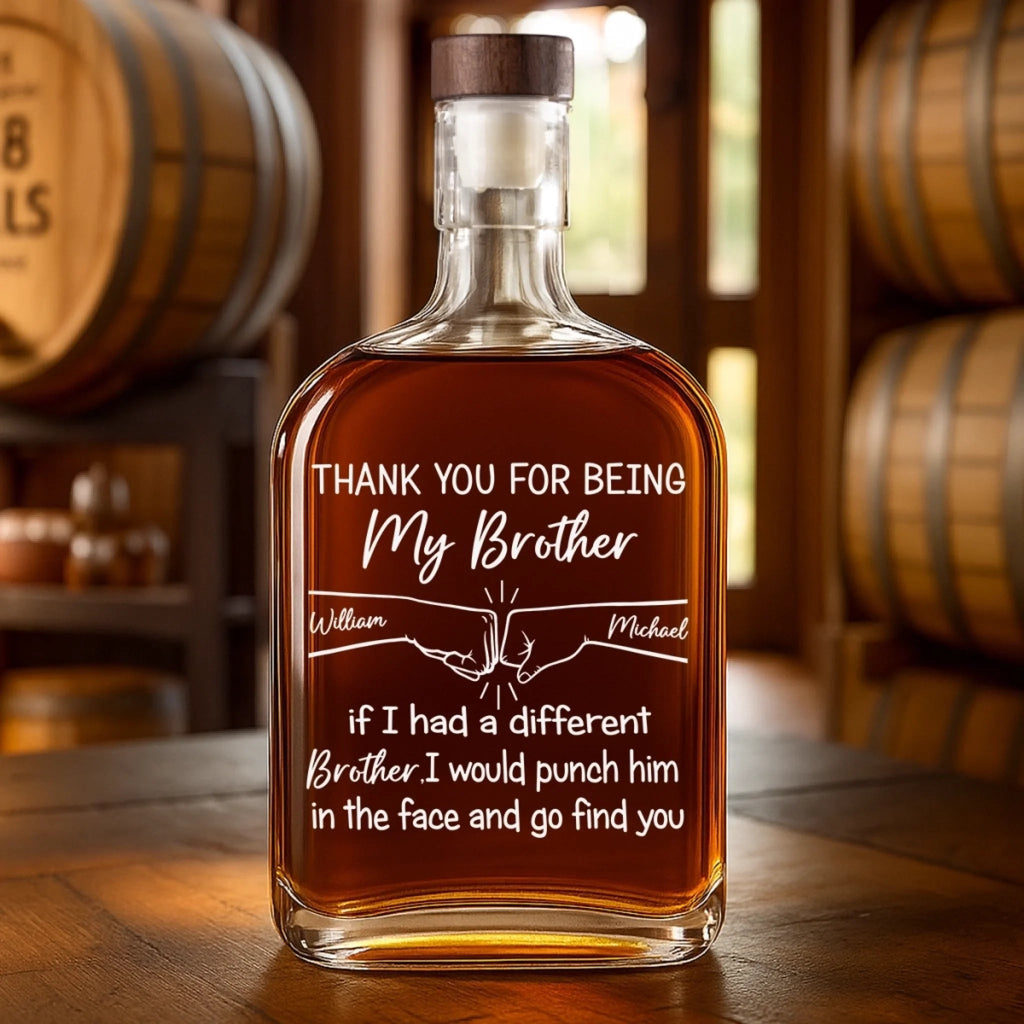 Family Personalized Custom Whiskey Bottle