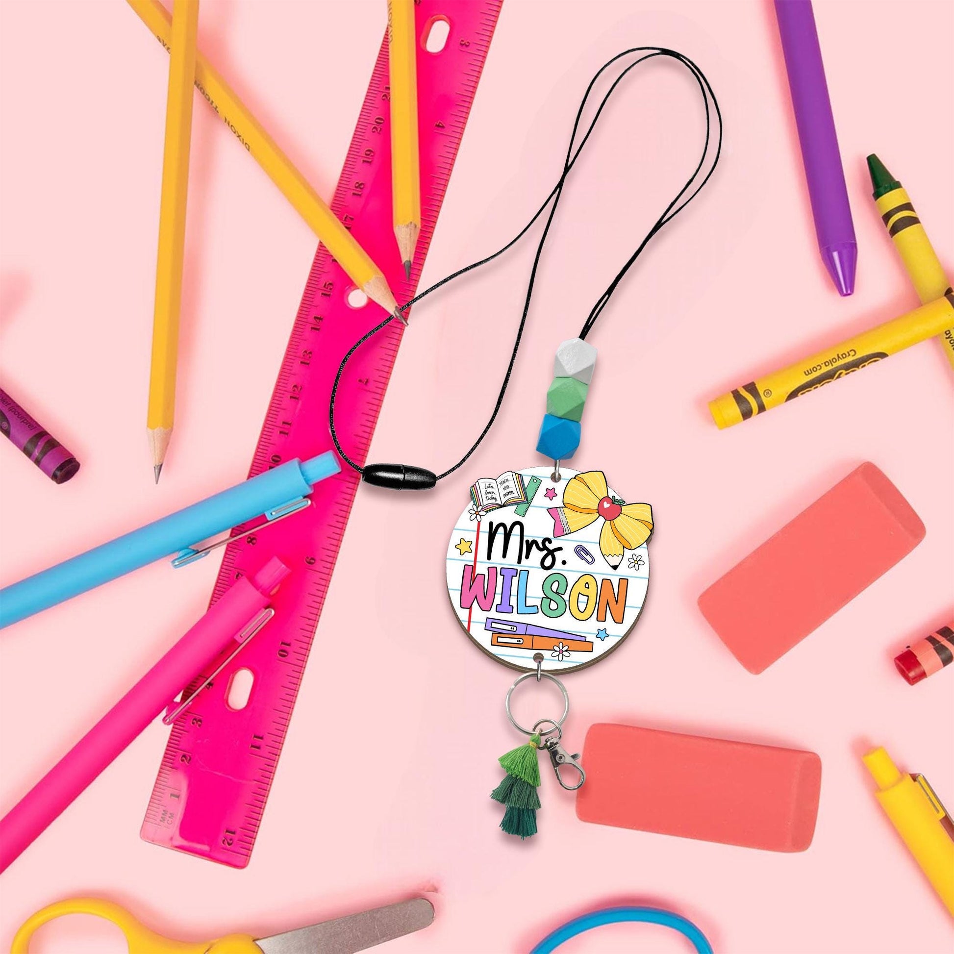 Teacher Lanyard, Personalized Trendy Lanyard For Keys ID Badge Lanyard
