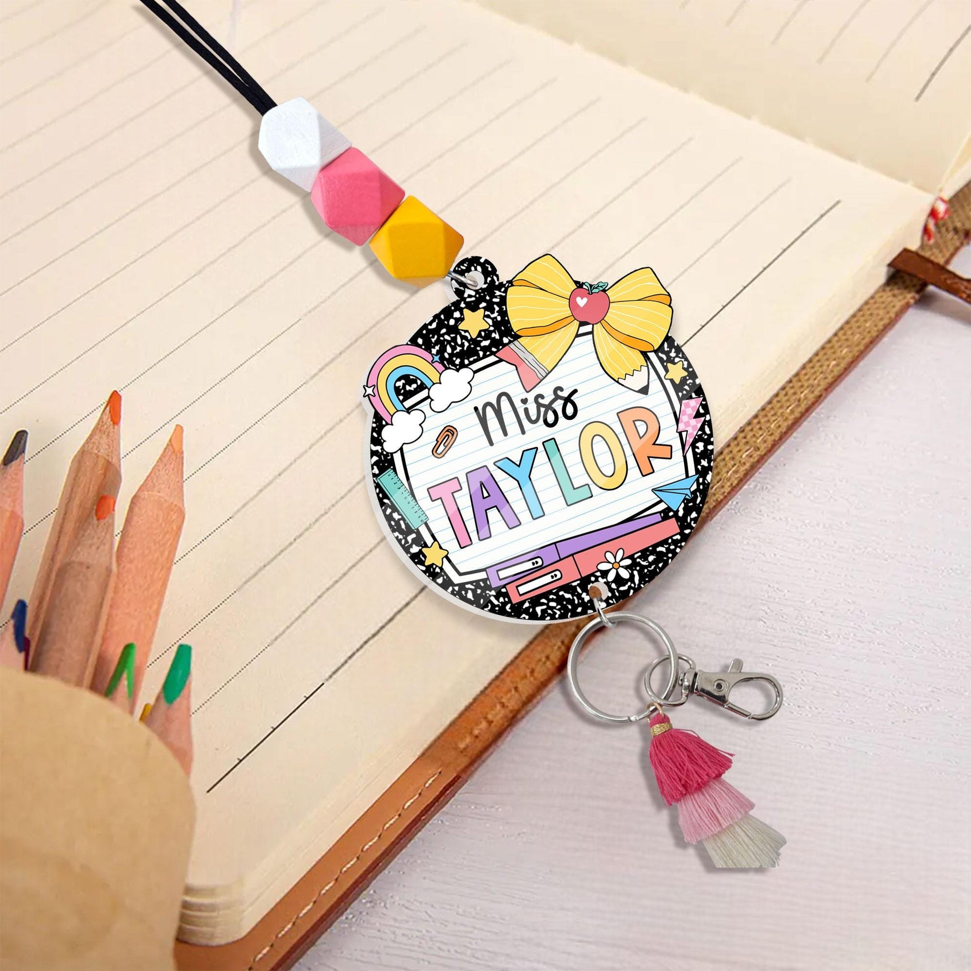 Teacher Lanyard, Personalized Trendy Lanyard For Keys ID Badge Lanyard