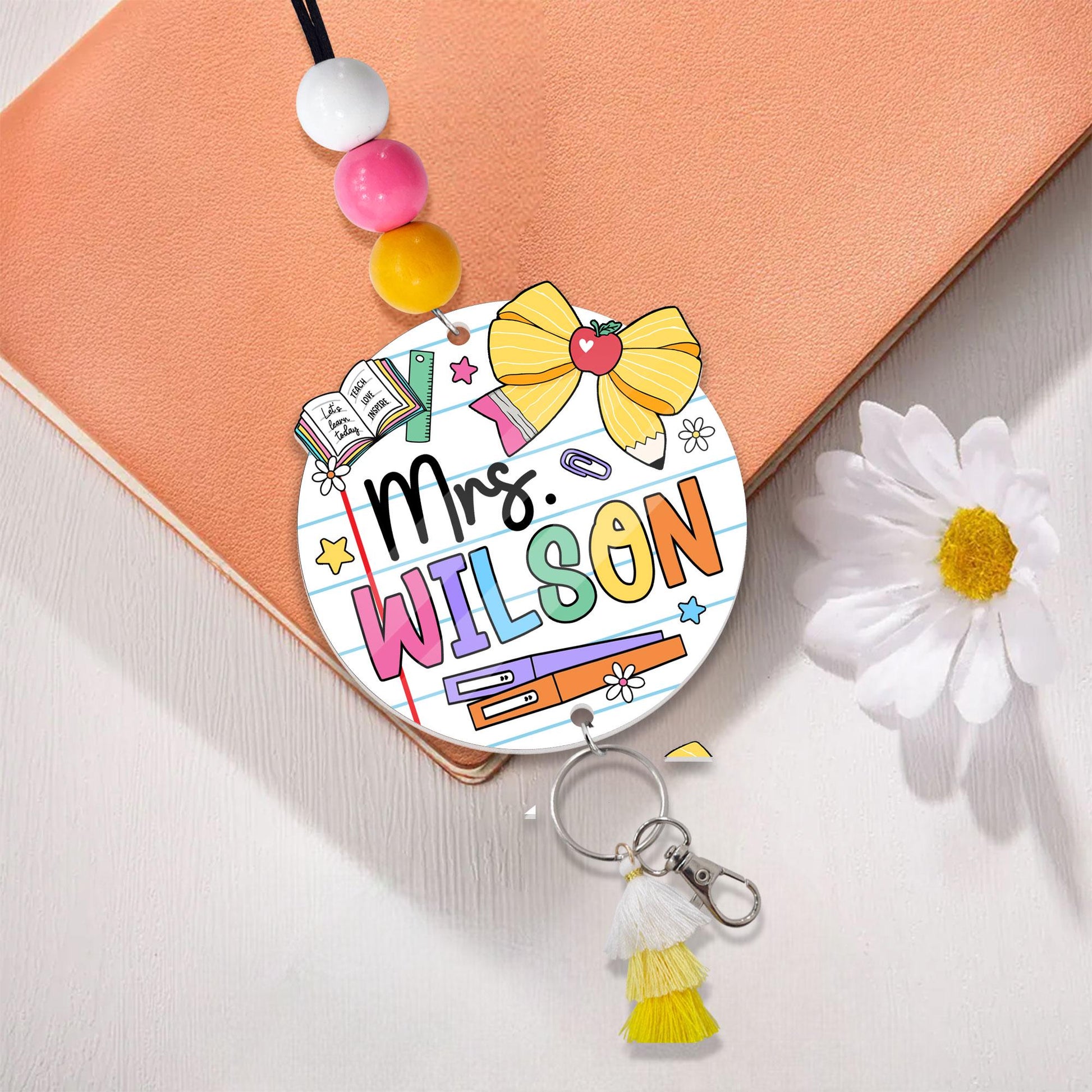 Teacher Lanyard, Personalized Trendy Lanyard For Keys ID Badge Lanyard